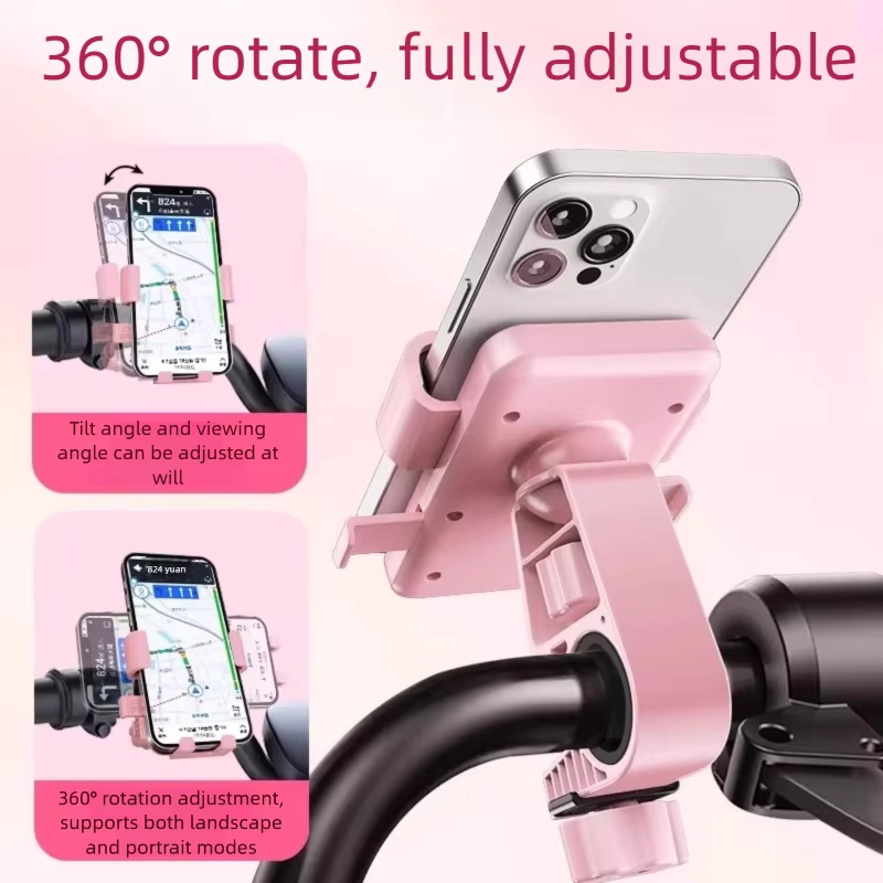 Car Phone Holder - Motorcycle Phone Holder Shockproof Navigation Rack