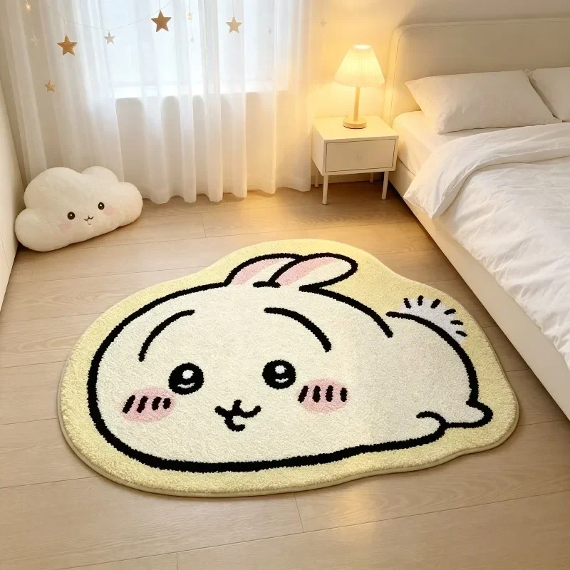 Car Floor Mat - @-Chiikawa Cartoon Rug Anime Hachiware Usagi