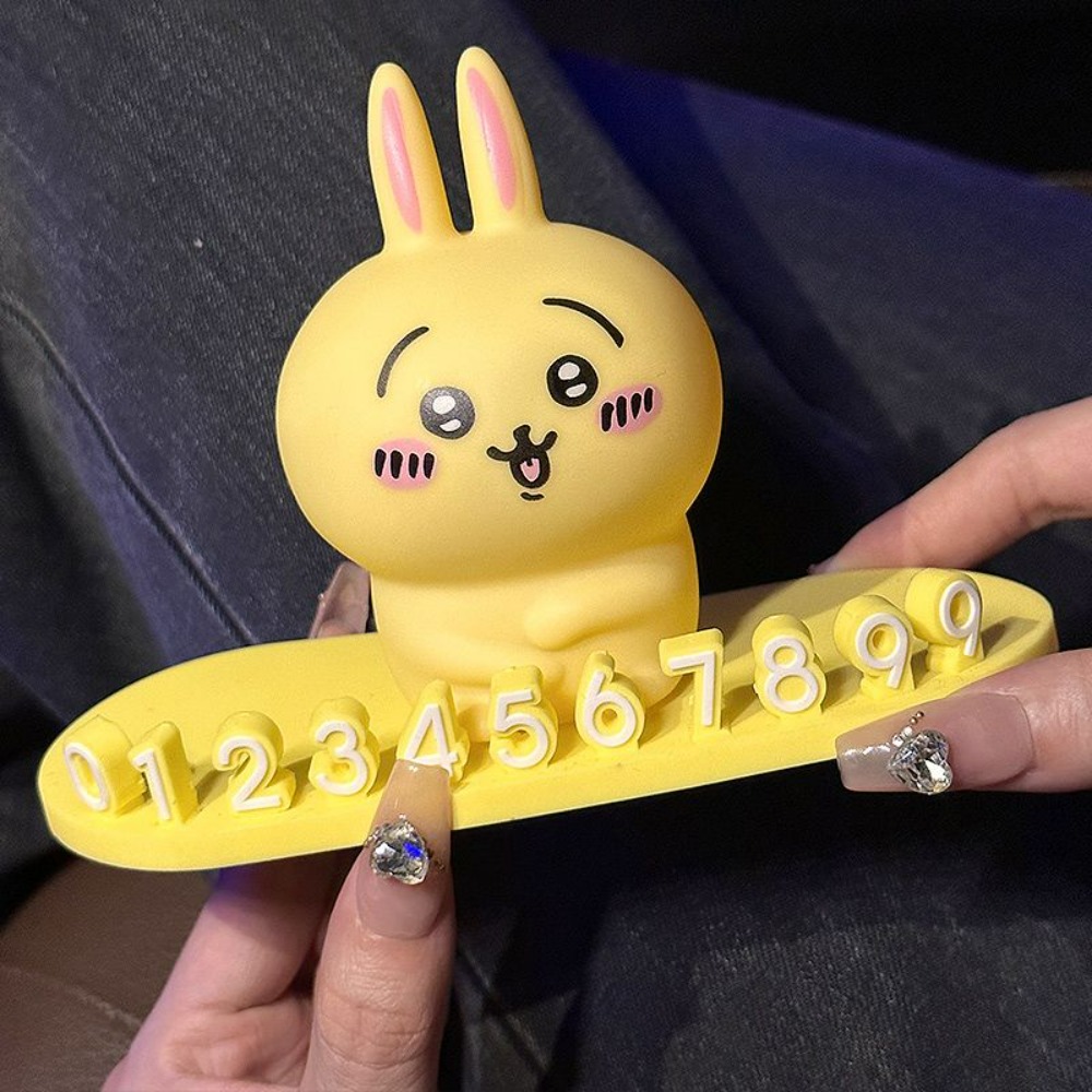 Car Accessories Japanese - 2026 Chiikawa Parking Number Plate Temporary