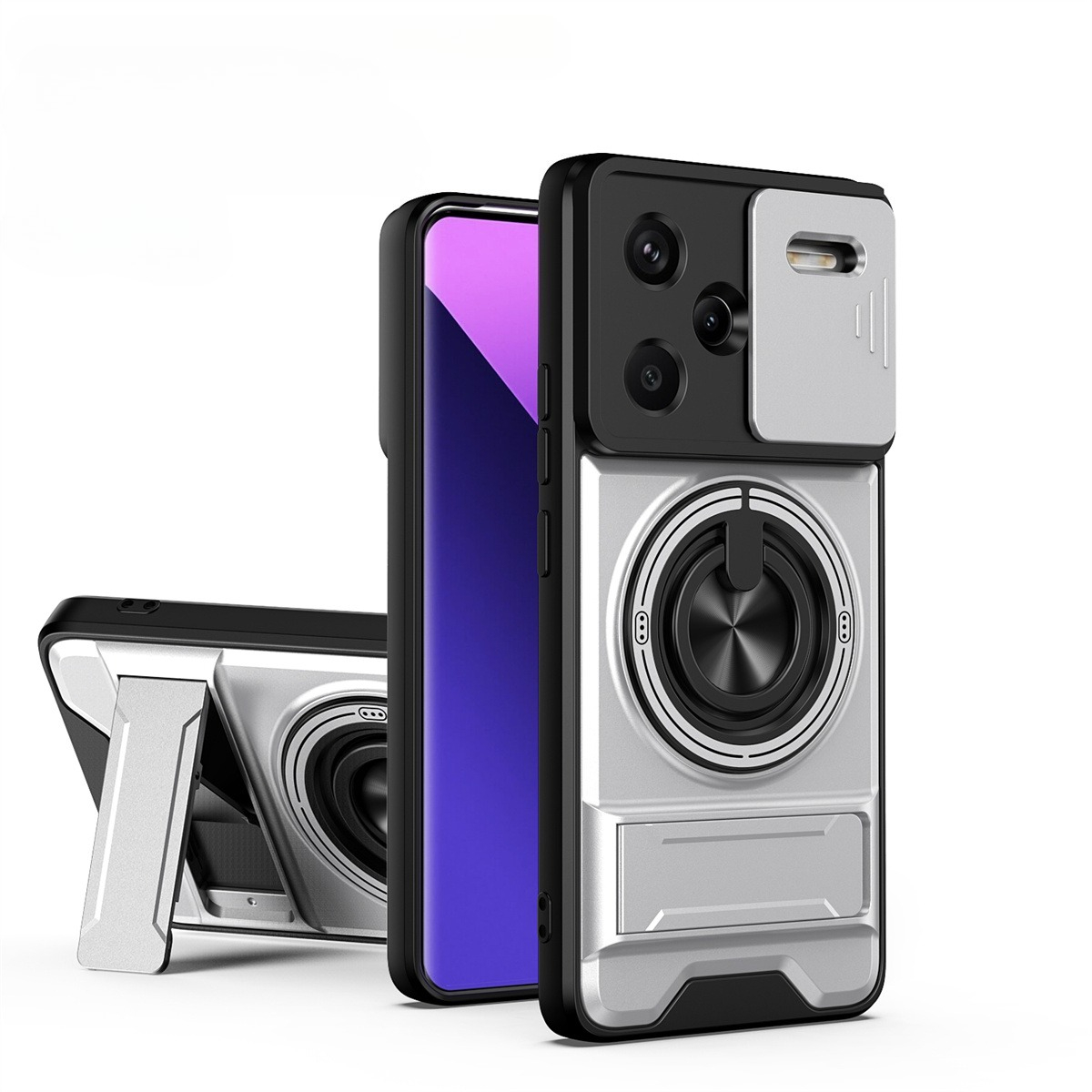 Car Phone Holder - Lens Slide Camera Phone Case for