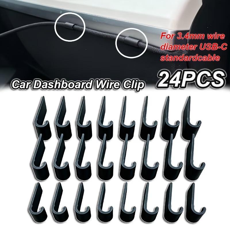 24Pcs 3.4mm Car Cable Organize - Car Organizer ulasan dan harga