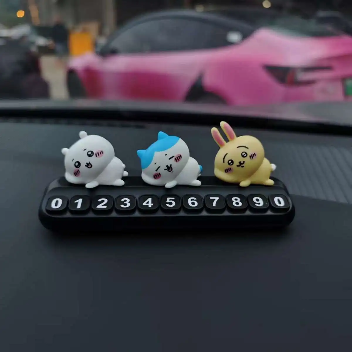 Chiikawa Temporary Parking Num - Car Accessories Japanese ulasan dan harga