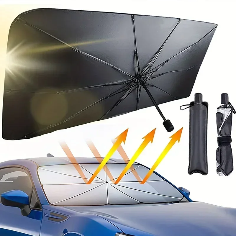 Car Parasol Inside The Front W - Windshield Sun Shade ulasan dan harga
