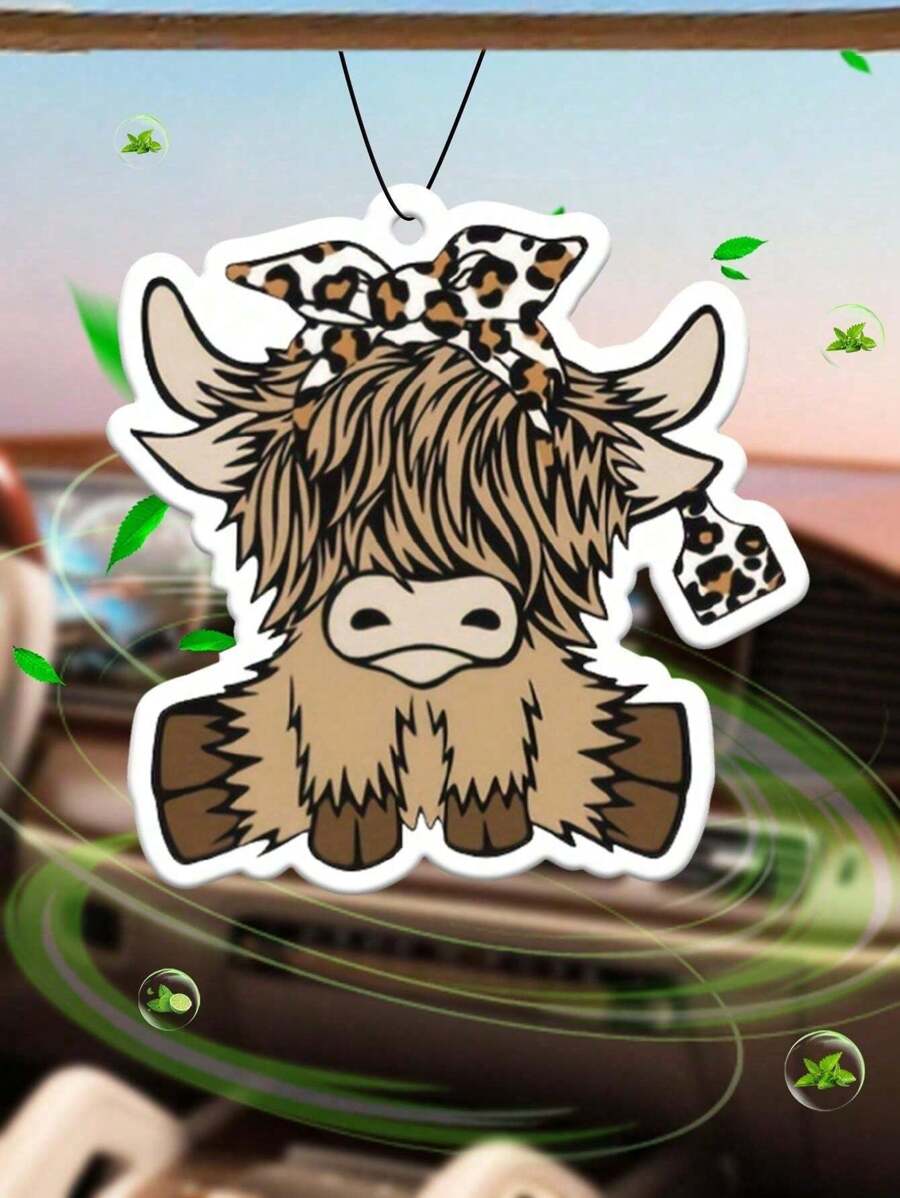 Cartoon Highland Cow Car Air F - Car Air Freshener ulasan dan harga