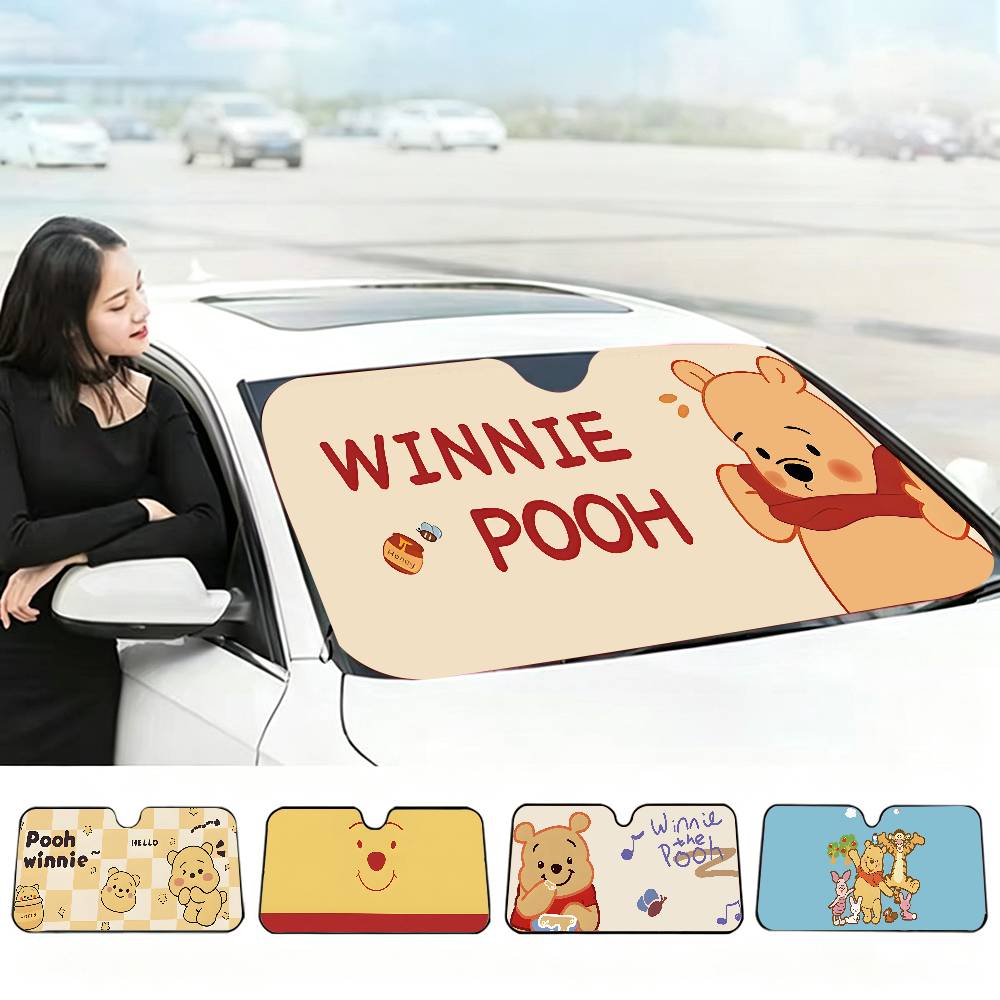 W-Winnies-The-P-Poohs Car Suns - Windshield Sun Shade ulasan dan harga