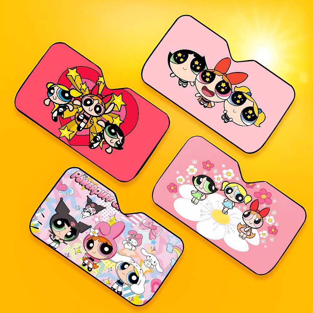 Cute-P-pOwerPuff-G- Girls Styl - Windshield Sun Shade ulasan dan harga
