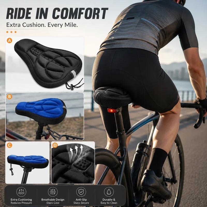 1/2pcs Universal Bike Saddle C - Car Seat Cover ulasan dan harga