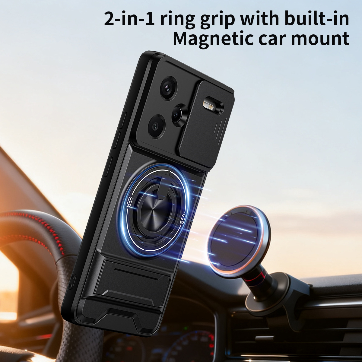 Lens Slide Camera Phone Case f - Car Phone Holder ulasan dan harga