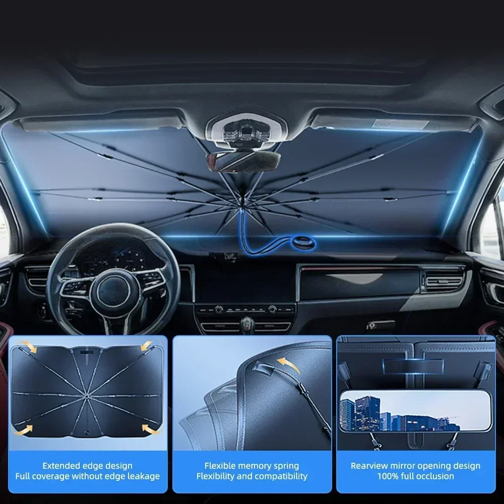 1PC Foldable Car Windshield Su - Windshield Sun Shade ulasan dan harga